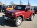 2013 Deep Cherry Red Crystal Pearl Jeep Wrangler Sahara 4x4  photo #2