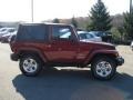 2013 Deep Cherry Red Crystal Pearl Jeep Wrangler Sahara 4x4  photo #5