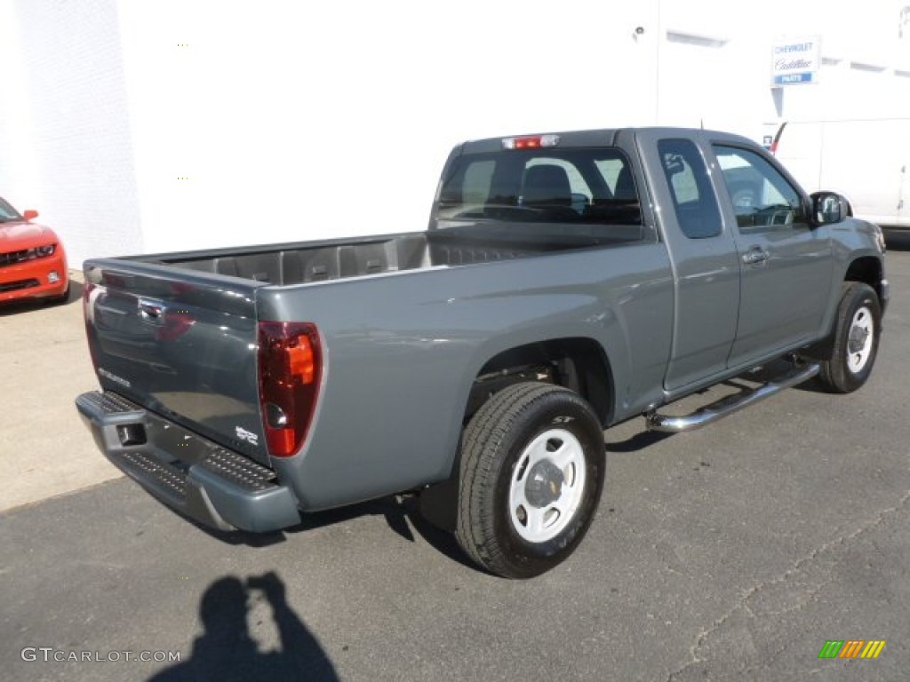 Dark Gray Metallic 2012 Chevrolet Colorado Work Truck Extended Cab 4x4 Exterior Photo #73257426