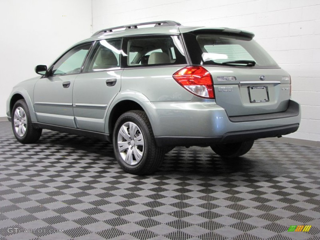 2009 Outback 2.5i Wagon - Seacrest Green Metallic / Off Black photo #2