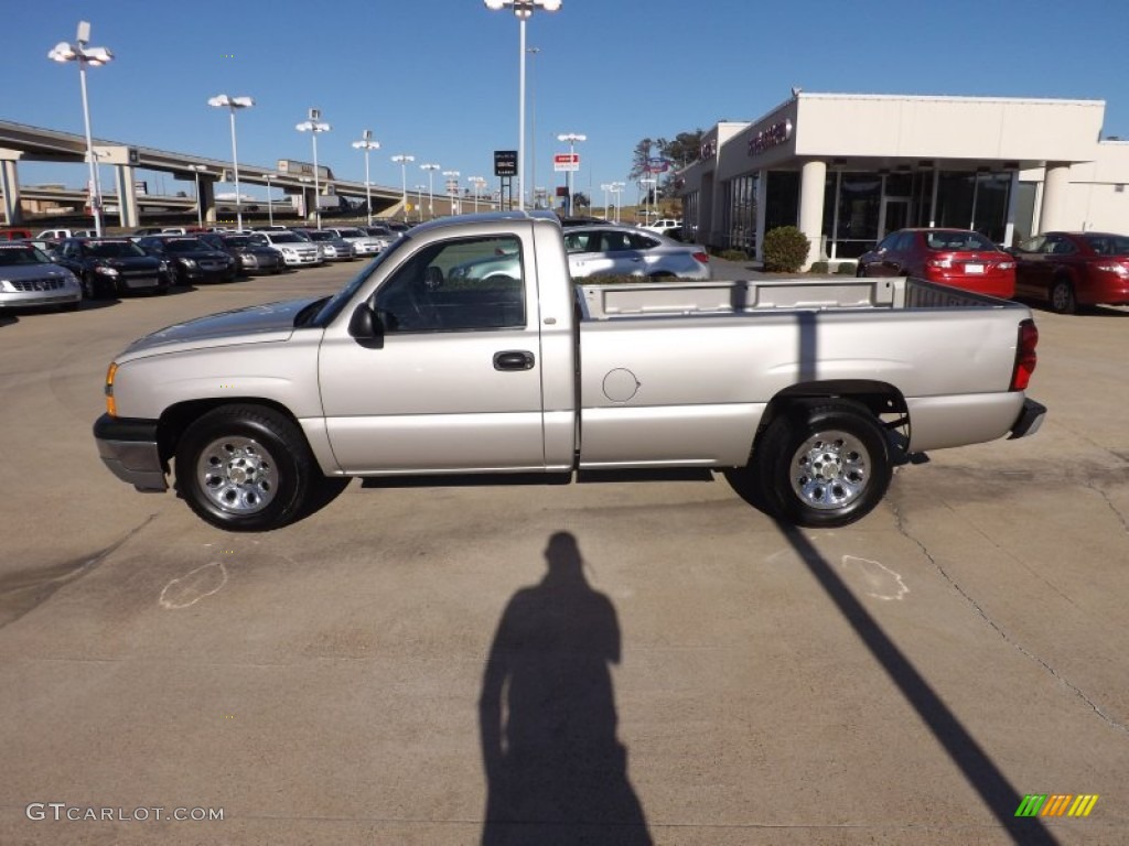 2005 Silverado 1500 Regular Cab - Silver Birch Metallic / Dark Charcoal photo #2