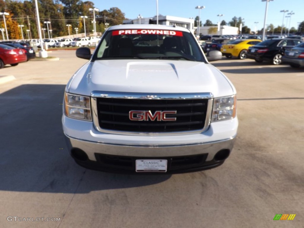 2008 Sierra 1500 SLE Crew Cab - Summit White / Light Titanium photo #8