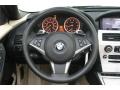Cream Beige Dakota Leather Steering Wheel Photo for 2009 BMW 6 Series #73261314
