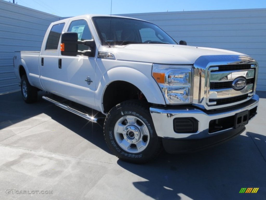 2012 F250 Super Duty XLT Crew Cab 4x4 - Oxford White / Steel photo #1