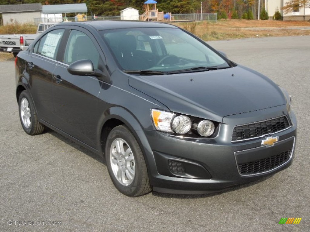 2013 Sonic LT Sedan - Cyber Gray Metallic / Jet Black/Dark Titanium photo #1