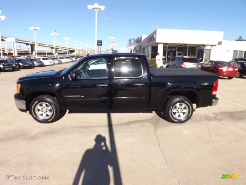 2009 Sierra 1500 SLE XFE Crew Cab - Carbon Black Metallic / Dark Titanium/Light Titanium photo #2