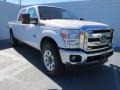 2012 White Platinum Metallic Tri-Coat Ford F250 Super Duty Lariat Crew Cab 4x4  photo #1