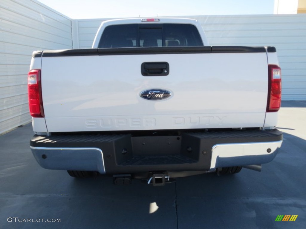 2012 F250 Super Duty Lariat Crew Cab 4x4 - White Platinum Metallic Tri-Coat / Black photo #4