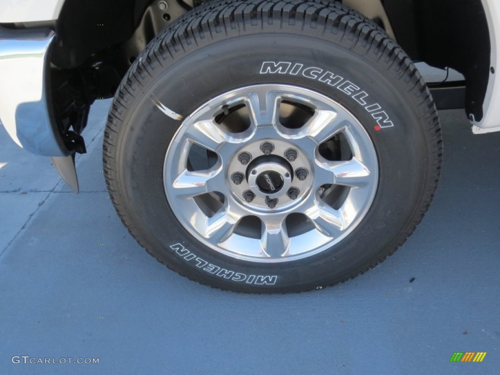 2012 F250 Super Duty Lariat Crew Cab 4x4 - White Platinum Metallic Tri-Coat / Black photo #10