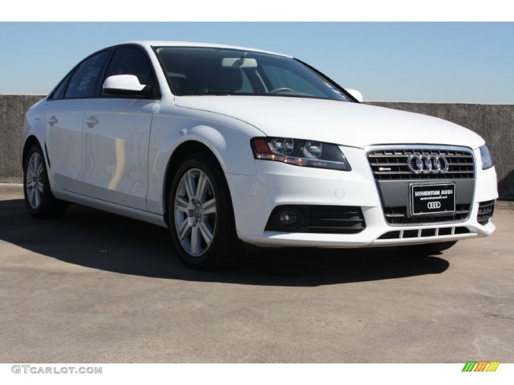 2011 A4 2.0T quattro Sedan - Ibis White / Cardamom Beige photo #1