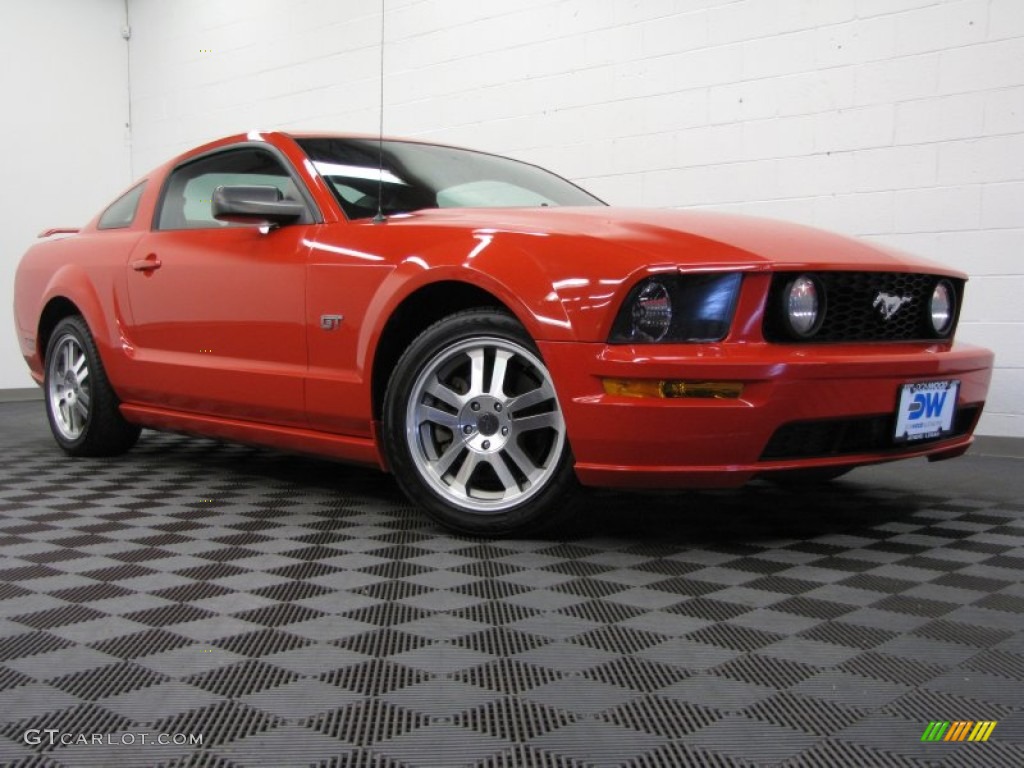 2005 Mustang GT Premium Coupe - Torch Red / Red Leather photo #1