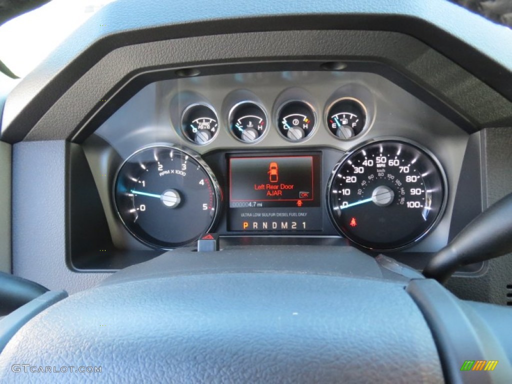 2012 F250 Super Duty Lariat Crew Cab 4x4 - White Platinum Metallic Tri-Coat / Black photo #34