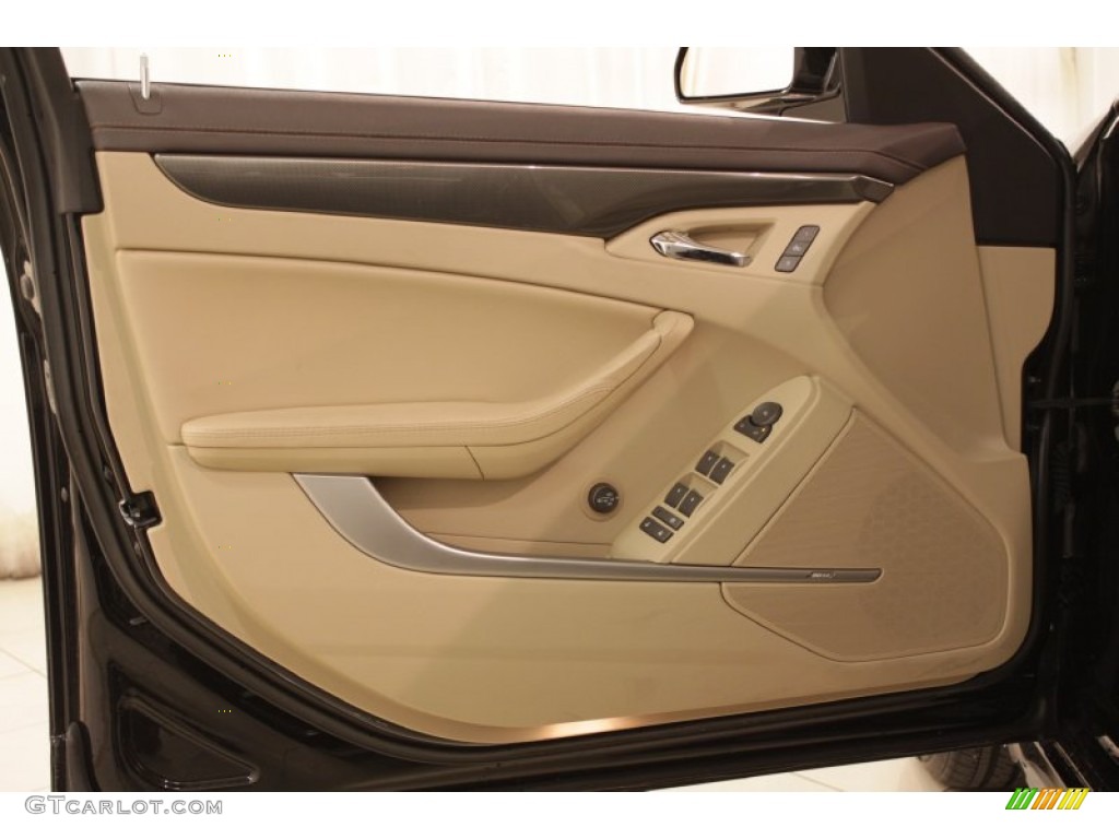 2012 Cadillac CTS 4 3.6 AWD Sport Wagon Cashmere/Cocoa Door Panel Photo #73265478