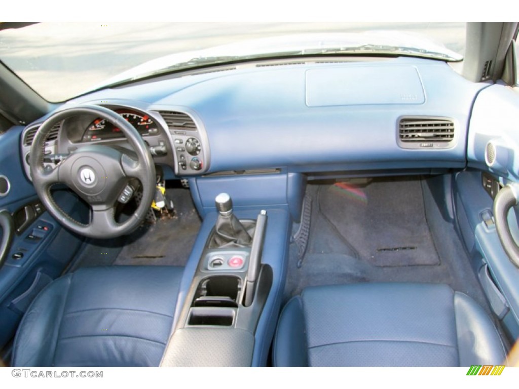 2002 Honda S2000 Roadster Blue Dashboard Photo #73266978