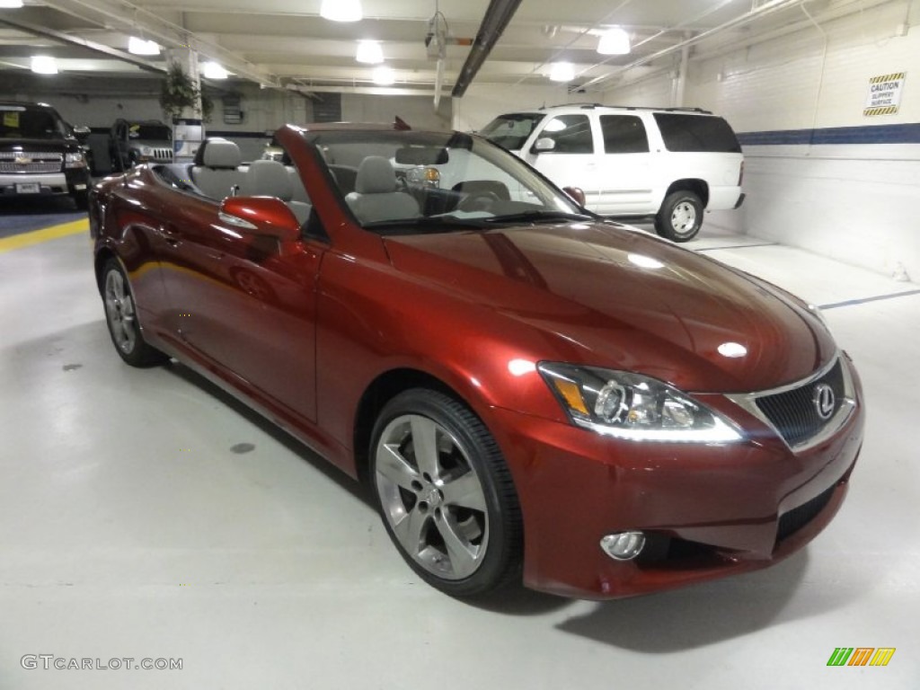 Matador Red Mica 2011 Lexus IS 350C Convertible Exterior Photo #73268384