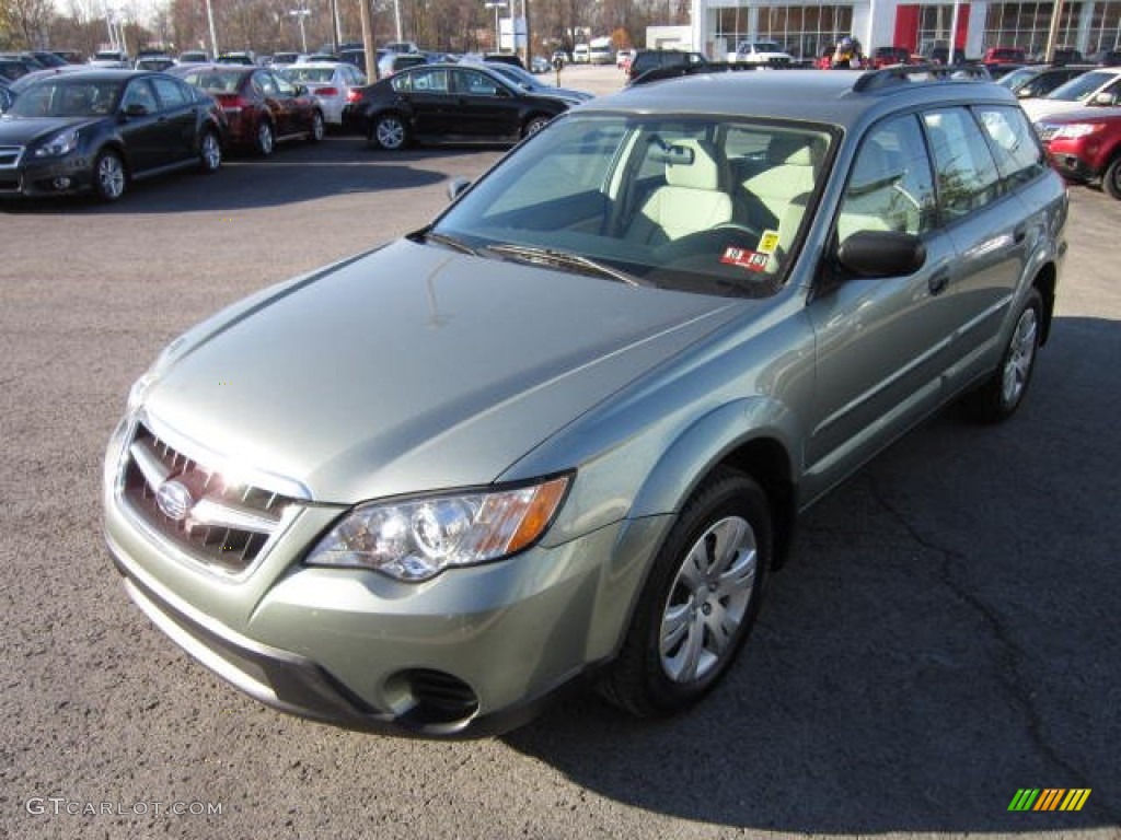 2009 Outback 2.5i Wagon - Seacrest Green Metallic / Warm Ivory photo #3
