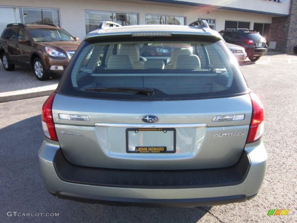 2009 Outback 2.5i Wagon - Seacrest Green Metallic / Warm Ivory photo #9