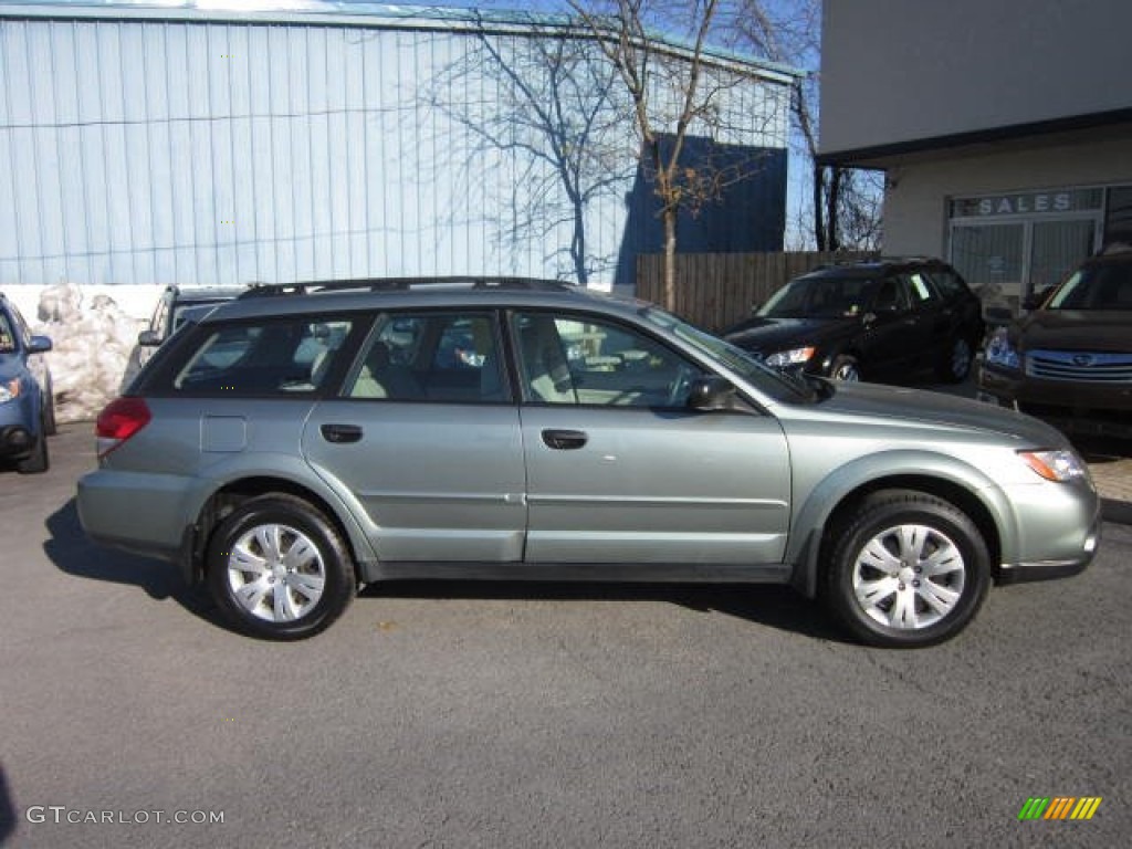 2009 Outback 2.5i Wagon - Seacrest Green Metallic / Warm Ivory photo #12