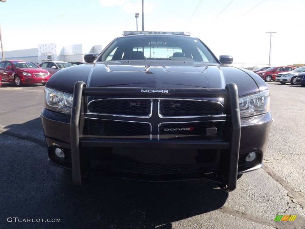 2011 Charger Police - Blackberry Pearl / Black photo #2