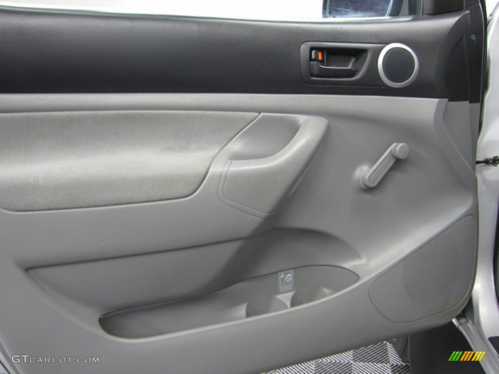 2008 Toyota Tacoma Regular Cab 4x4 Graphite Gray Door Panel Photo #73271713