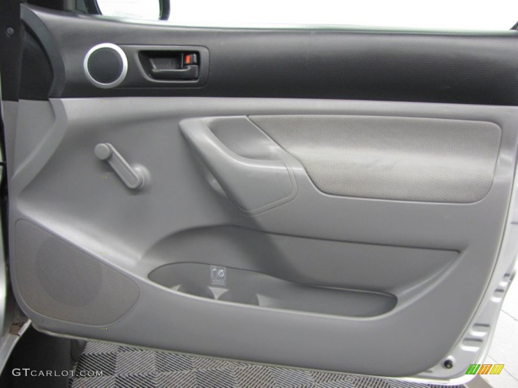 2008 Toyota Tacoma Regular Cab 4x4 Graphite Gray Door Panel Photo #73271729