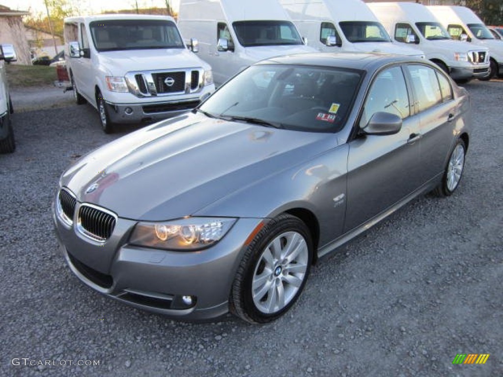 2011 3 Series 335i xDrive Sedan - Space Gray Metallic / Black photo #3