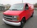 2001 Victory Red Chevrolet Express 2500 Commercial Van  photo #2