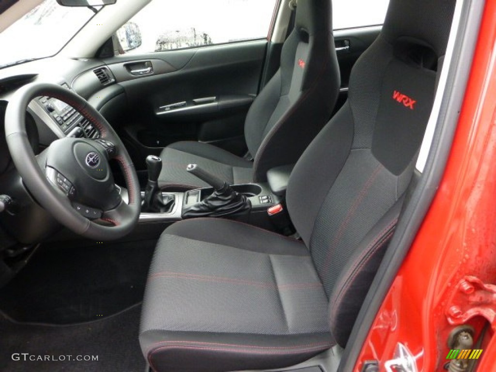 WRX Carbon Black Interior 2012 Subaru Impreza WRX Premium 4 Door Photo #73272338