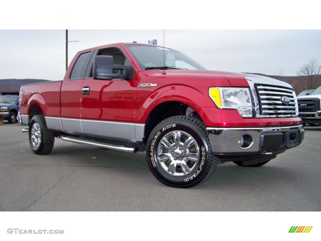 Red Candy Metallic 2010 Ford F150 XLT SuperCab 4x4 Exterior Photo #73272960