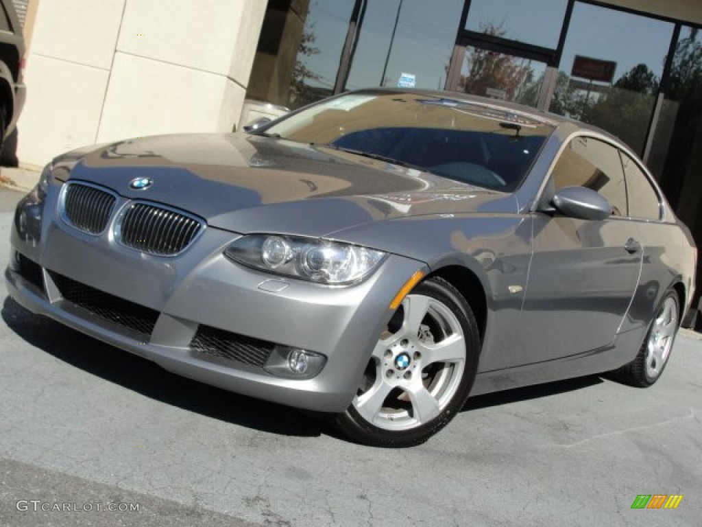 2009 3 Series 328i Coupe - Space Grey Metallic / Black photo #1