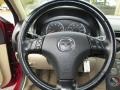 Beige 2005 Mazda MAZDA6 i Sport Sedan Steering Wheel