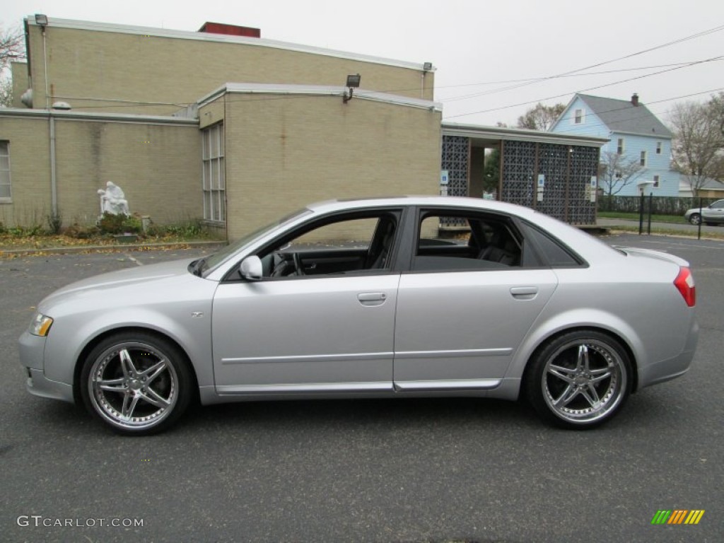 2004 A4 1.8T Sedan - Light Silver Metallic / Ebony photo #1