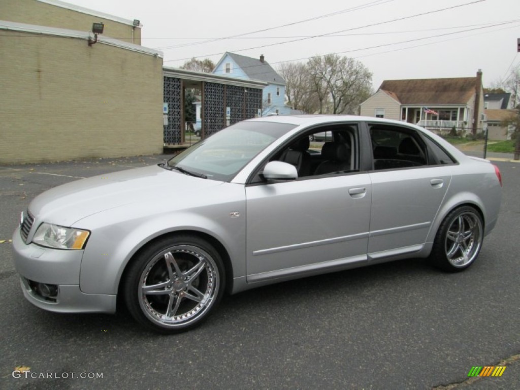 2004 A4 1.8T Sedan - Light Silver Metallic / Ebony photo #3