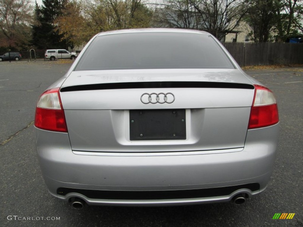 2004 A4 1.8T Sedan - Light Silver Metallic / Ebony photo #6
