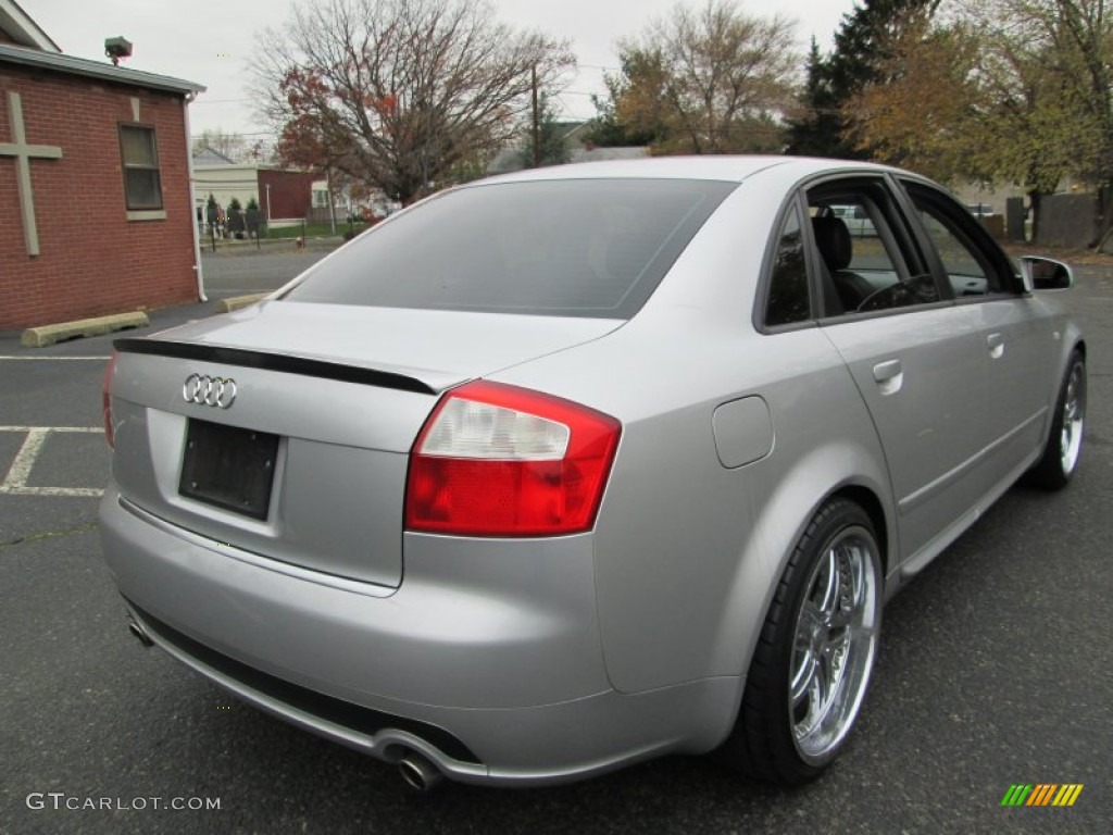 2004 A4 1.8T Sedan - Light Silver Metallic / Ebony photo #7