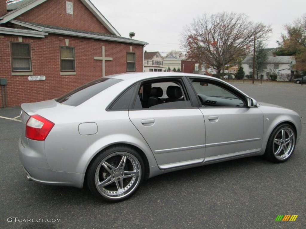 2004 A4 1.8T Sedan - Light Silver Metallic / Ebony photo #8