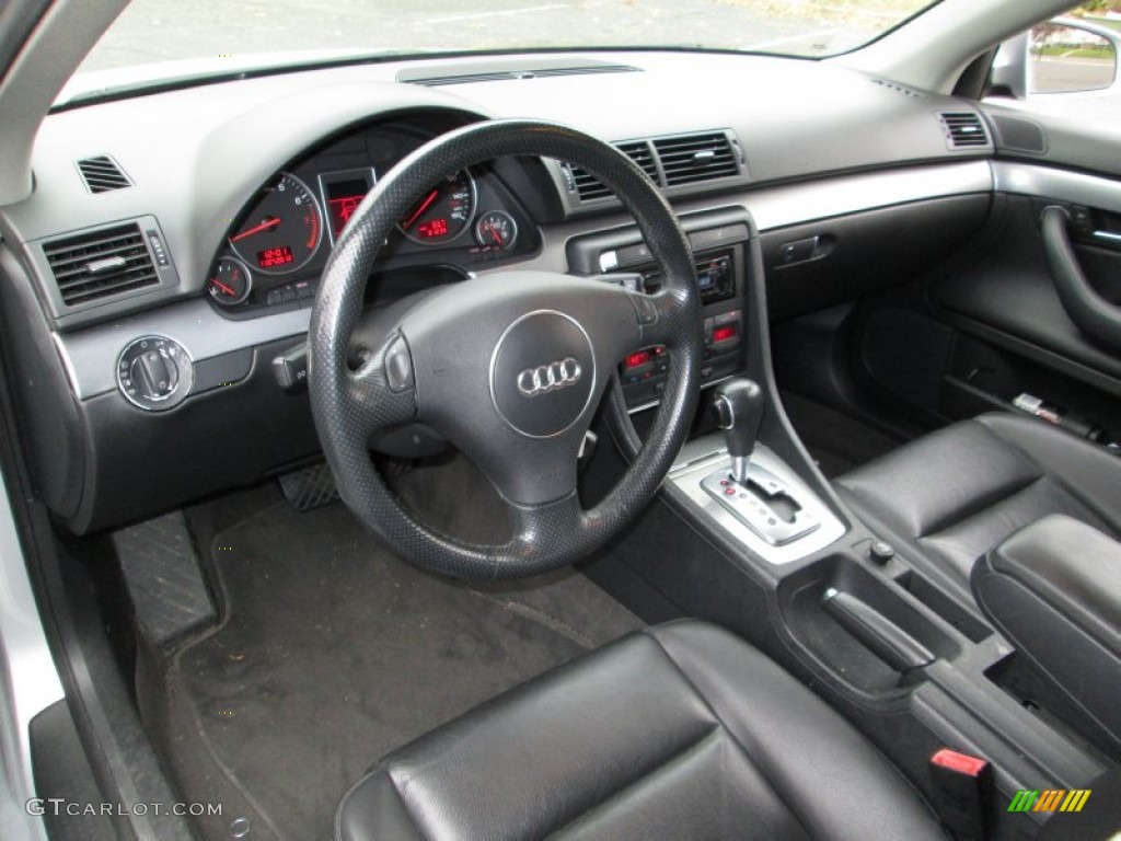Ebony Interior 2004 Audi A4 1.8T Sedan Photo #73275141