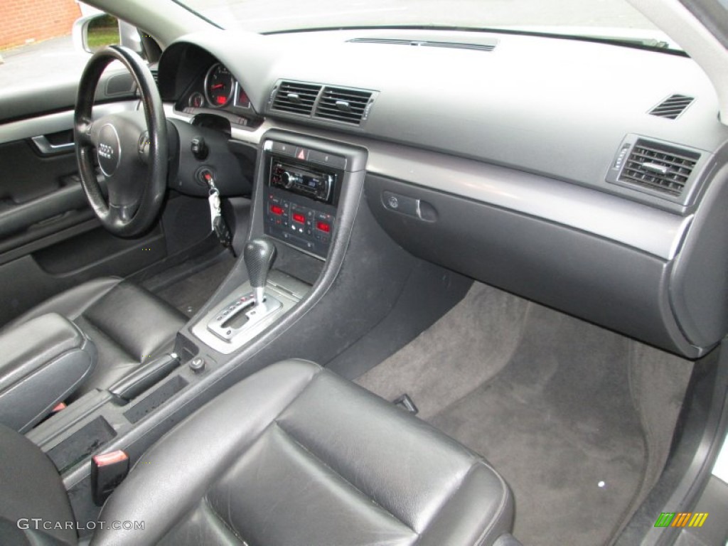 2004 Audi A4 1.8T Sedan Ebony Dashboard Photo #73275159