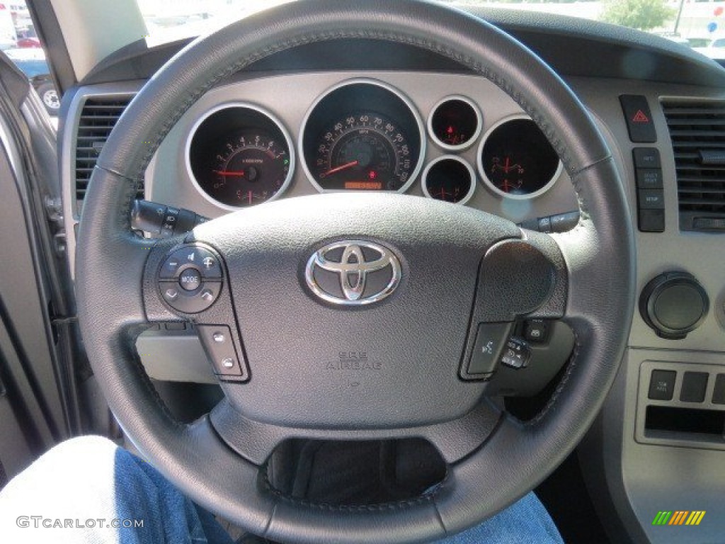 2010 Toyota Sequoia SR5 Graphite Steering Wheel Photo #73275219
