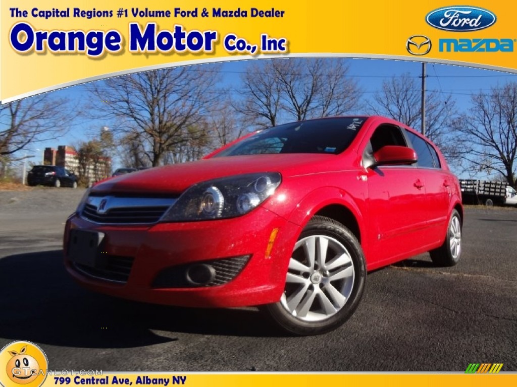 2008 Astra XR Sedan - Salsa Red / Charcoal photo #1
