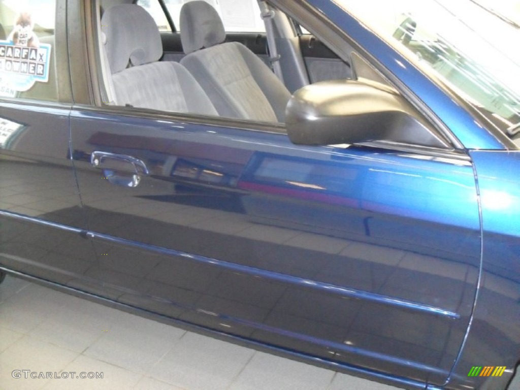 2004 Civic LX Sedan - Eternal Blue Pearl / Gray photo #6