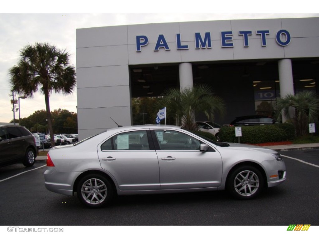 2012 Fusion SEL V6 - Ingot Silver Metallic / Medium Light Stone photo #1