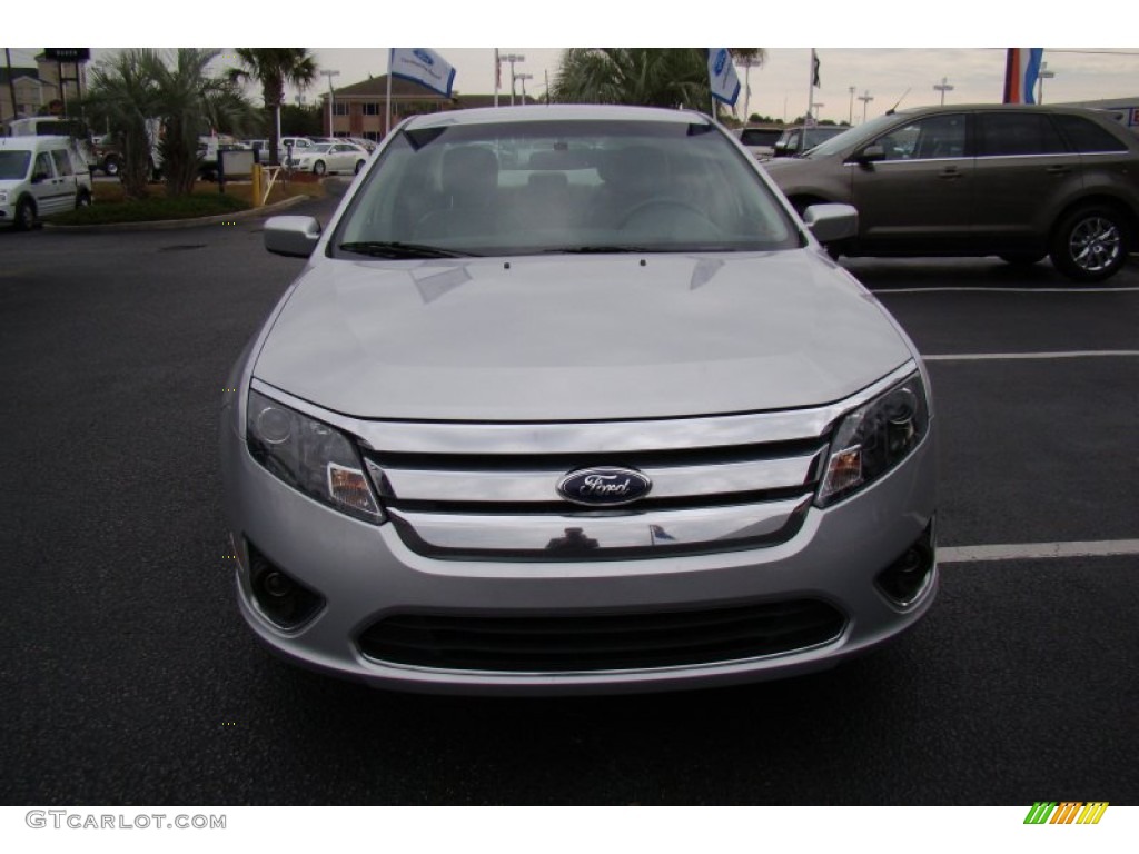 2012 Fusion SEL V6 - Ingot Silver Metallic / Medium Light Stone photo #3
