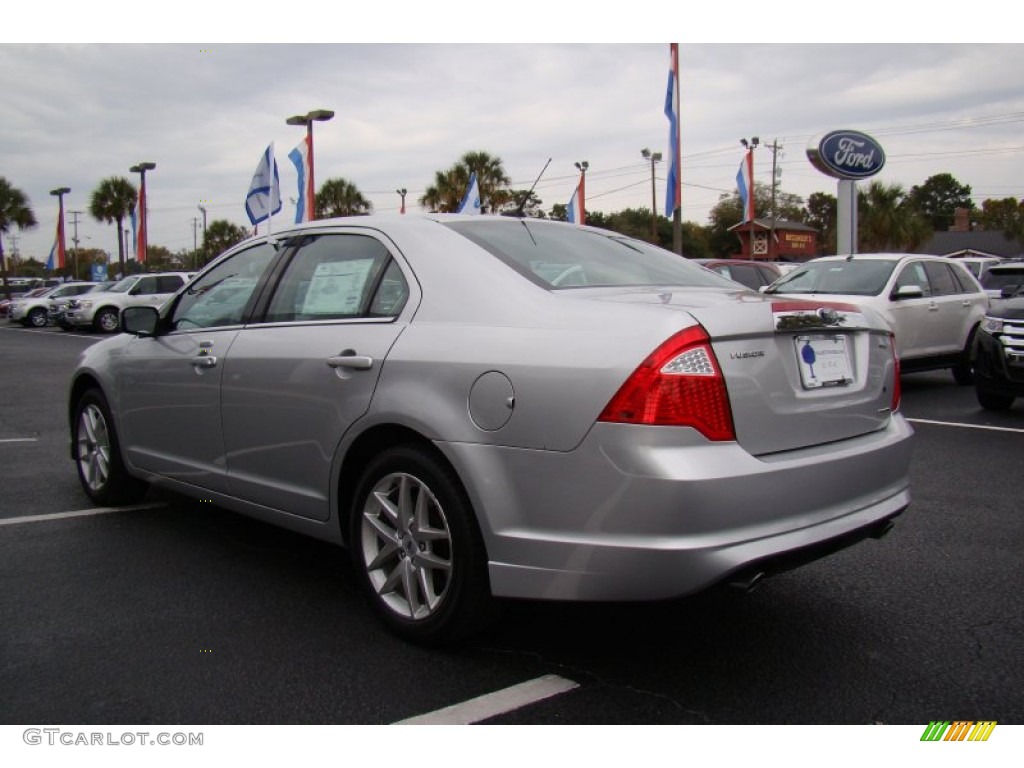 2012 Fusion SEL V6 - Ingot Silver Metallic / Medium Light Stone photo #6