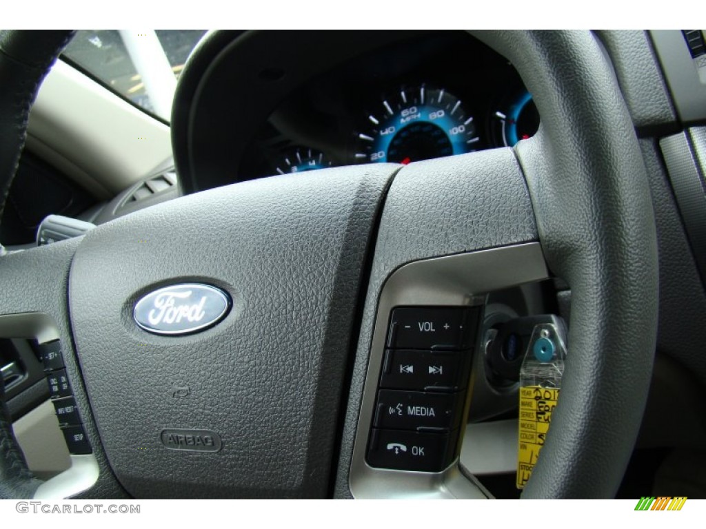 2012 Fusion SEL V6 - Ingot Silver Metallic / Medium Light Stone photo #11