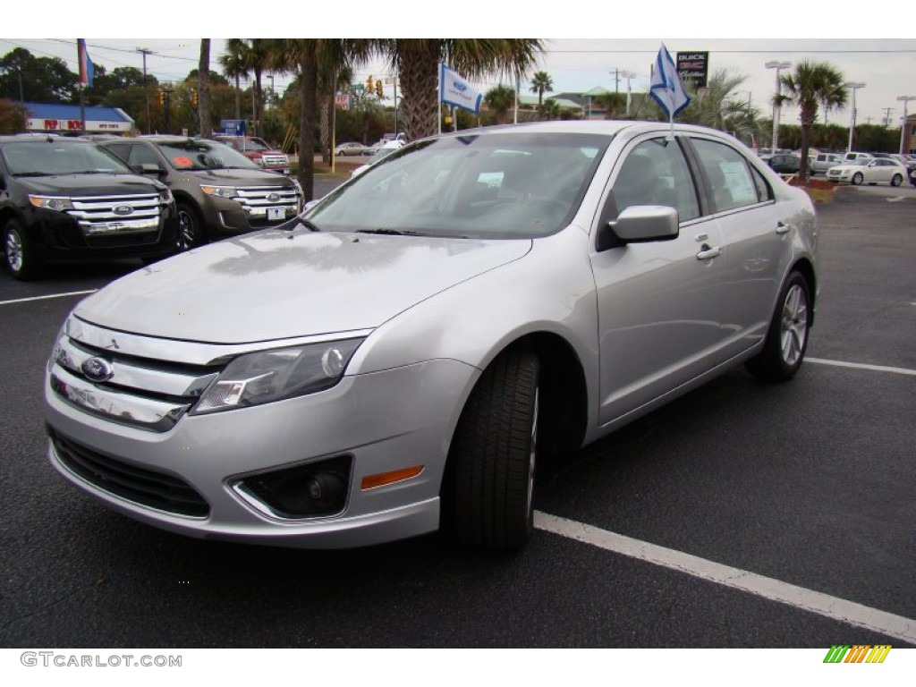 2012 Fusion SEL V6 - Ingot Silver Metallic / Medium Light Stone photo #18