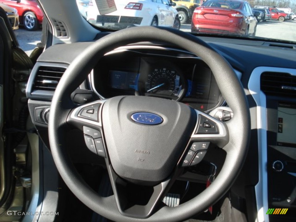 2013 Ford Fusion SE Dune Steering Wheel Photo #73276452