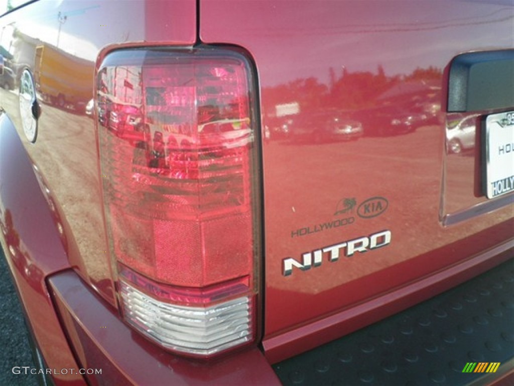 2008 Nitro SXT - Inferno Red Crystal Pearl / Dark Slate Gray/Light Slate Gray photo #15