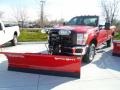 2012 Vermillion Red Ford F250 Super Duty XL Regular Cab 4x4 Plow Truck  photo #1