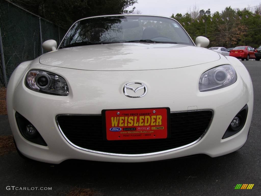 2009 MX-5 Miata Grand Touring Roadster - Marble White / Havana Brown photo #2